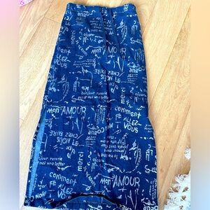 90’s denim maxi skirt